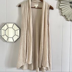 St Tropez Cream Linen Vest
